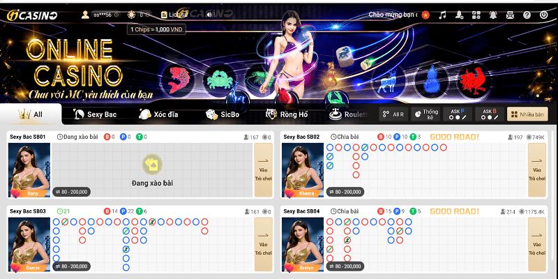Ưu đãi đặc quyền cho sảnh game casino QH88